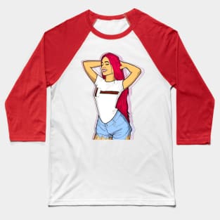 Glamour PINK Girl T-Shirt Baseball T-Shirt